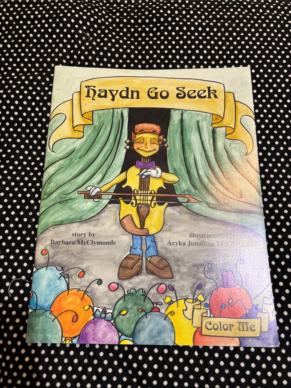 Haydn Go Seek Coloring Book - Yellow Violinist Cover